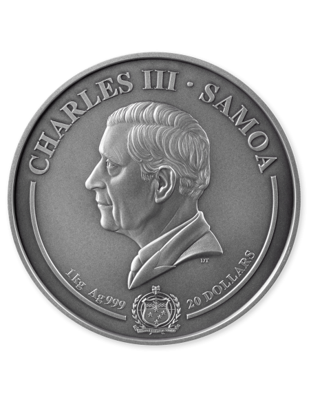 EMPIRE INCA Pièce de 1 Kg Kilo en Argent à Couches Multiples 20$ Samoa 2025 - Coins & More - Samoa