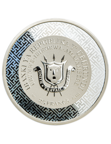 YEAR OF THE HORSE 2 Oz Silver with Jade Coin 25 Francs Burundi 2026 - Coins & More - Burundi