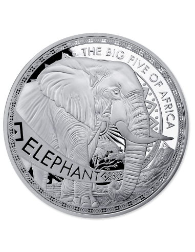 THE BIG FIVE OF AFRICA 5 x 1 Oz Moneta d'Argento 25 Franchi Burundi 2025 - Coins & More - Burundi