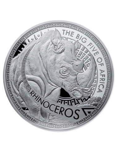 THE BIG FIVE OF AFRICA 5 x 1 Oz Moneta d'Argento 25 Franchi Burundi 2025 - Coins & More - Burundi