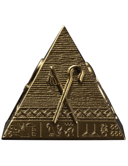 PYRAMIDES GILDES DE GIZA Set 3 Pièces Argent 200 Francs Djibouti 2025 - Coins & More - Afrique