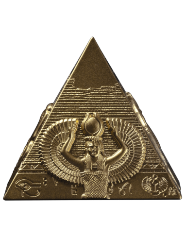 PYRAMIDES GILDES DE GIZA Set 3 Pièces Argent 200 Francs Djibouti 2025 - Coins & More - Afrique