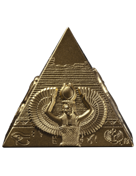 PYRAMIDES GILDES DE GIZA Set 3 Pièces Argent 200 Francs Djibouti 2025 - Coins & More - Afrique