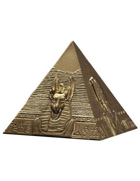 PYRAMIDES GILDES DE GIZA Set 3 Pièces Argent 200 Francs Djibouti 2025 - Coins & More - Afrique