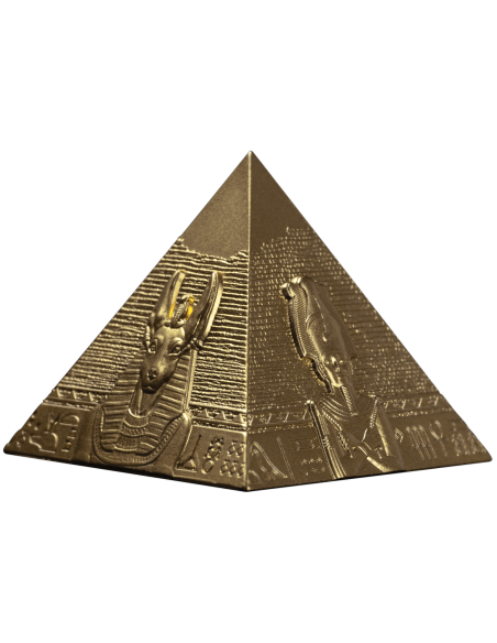 PYRAMIDES GILDES DE GIZA Set 3 Pièces Argent 200 Francs Djibouti 2025 - Coins & More - Afrique