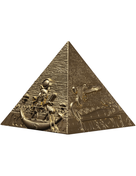 PYRAMIDES GILDES DE GIZA Set 3 Pièces Argent 200 Francs Djibouti 2025 - Coins & More - Afrique