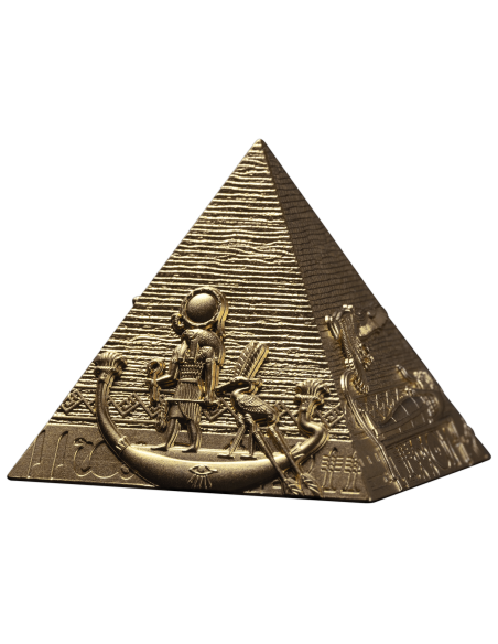 PYRAMIDES GILDES DE GIZA Set 3 Pièces Argent 200 Francs Djibouti 2025 - Coins & More - Afrique