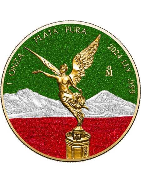 COLORS OF MEXICO Libertad 1 Oz Silbermünze Mexiko 2024 - Coins & More - Mexiko