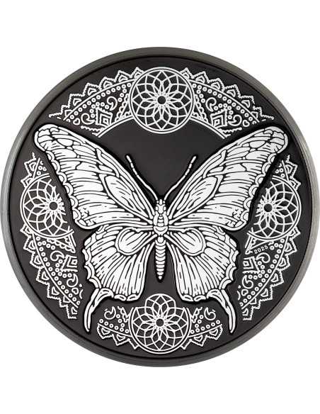 MARIPOSA Moneda de Plata de 1 Oz 5$ Islas Cook 2025 - Coins & More - Islas Cook