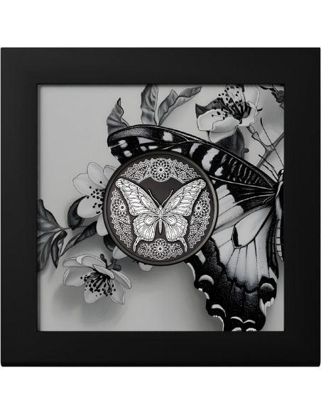 MARIPOSA Moneda de Plata de 1 Oz 5$ Islas Cook 2025 - Coins & More - Islas Cook