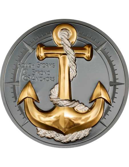 ANCHOR ROUGH STORMS Journey Moneda de Plata de 2 Oz 10$ Islas Cook 2025 - Coins & More - Islas Cook