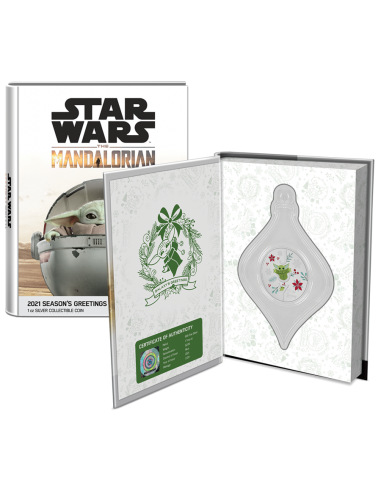 STAR WARS Season's Greetings 1 Oz Silver Coin 2$ Niue 2021 - Coins & More - Niue