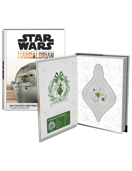 STAR WARS Season's Greetings 1 Oz Silver Coin 2$ Niue 2021 - Coins & More - Niue
