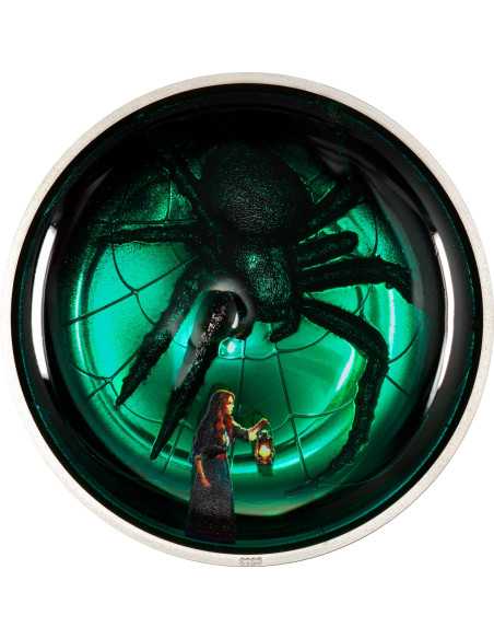 ARACHNOPHOBIA Phobias 2 Oz Silver Coin 10$ Palau 2025 - Coins & More - Palau