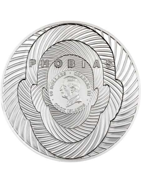ARACHNOPHOBIA Phobias 2 Oz Silver Coin 10$ Palau 2025 - Coins & More - Palau