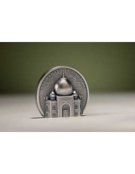 TAJ MAHAL Historische Denkmäler 2 Oz Silbermünze 10$ Cook Islands 2025 - Coins & More - Cookinseln