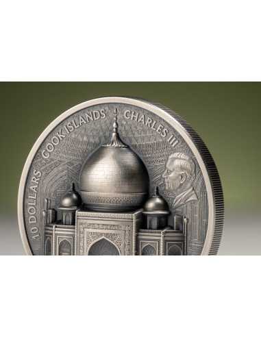 TAJ MAHAL Historische Denkmäler 2 Oz Silbermünze 10$ Cook Islands 2025 - Coins & More - Cookinseln