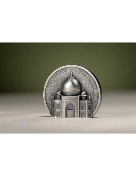 TAJ MAHAL Historische Denkmäler 2 Oz Silbermünze 10$ Cook Islands 2025 - Coins & More - Cookinseln