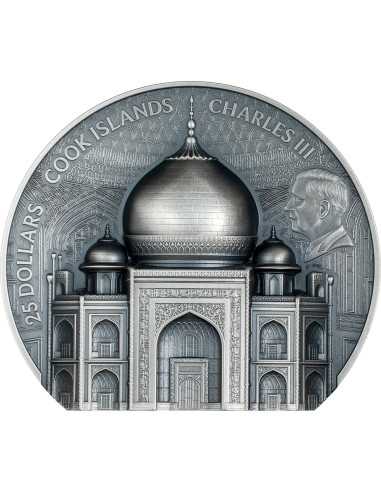 TAJ MAHAL Monumentos Históricos Moneda de Plata de 5 Oz 25$ Islas Cook 2025 - Coins & More - Islas Cook