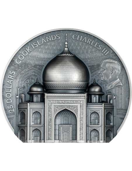 TAJ MAHAL Monumentos Históricos Moneda de Plata de 5 Oz 25$ Islas Cook 2025 - Coins & More - Islas Cook