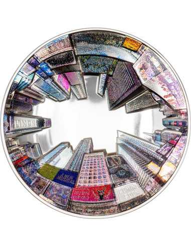 NEW YORK 360 View 3 Oz Silver Coin 20$ Cook Islands 2025 - Coins & More - Palau