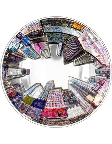 NEW YORK 360 View 3 Oz Silver Coin 20$ Cook Islands 2025 - Coins & More - Palau