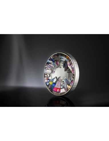 NEW YORK 360 View 3 Oz Silver Coin 20$ Cook Islands 2025 - Coins & More - Palau