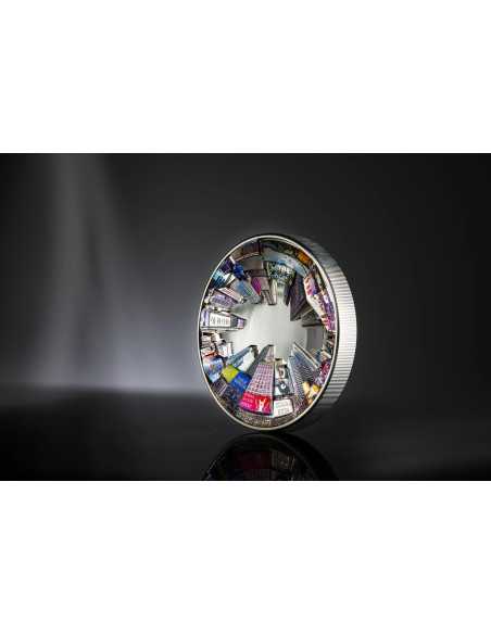 NEW YORK 360 View 3 Oz Silver Coin 20$ Cook Islands 2025 - Coins & More - Palau