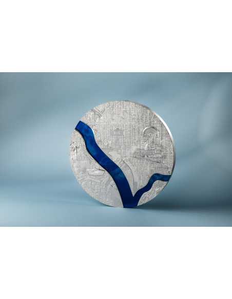 WASHINGTON Tiffany Art Metropolis 1 Kg Kilo Silver Coin 100$ Palau 2025 - Coins & More - Palau