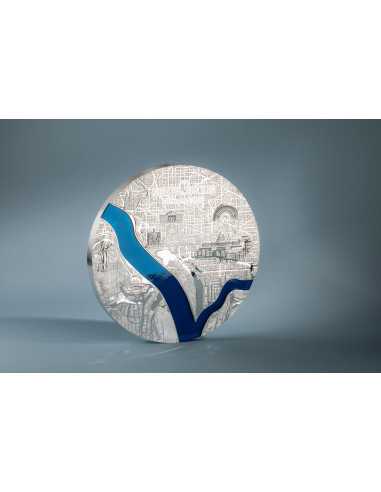WASHINGTON Tiffany Tiffany Art Metropolis 1 Kg Kilo Silver Coin 100$ Palau 2025 - Coins & More - Palau