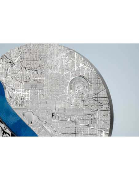 WASHINGTON Tiffany Art Metropolis 1 Kg Kilo Silver Coin 100$ Palau 2025 - Coins & More - Palau