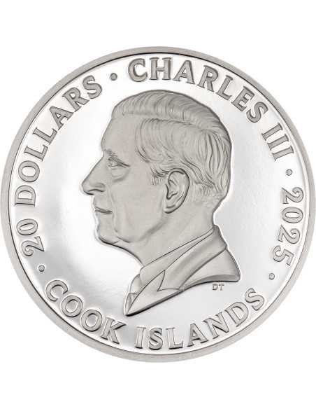 POMPEII Lost City 3 Oz Silver Coin 20$ Cook Islands 2025 - Coins & More - Palau
