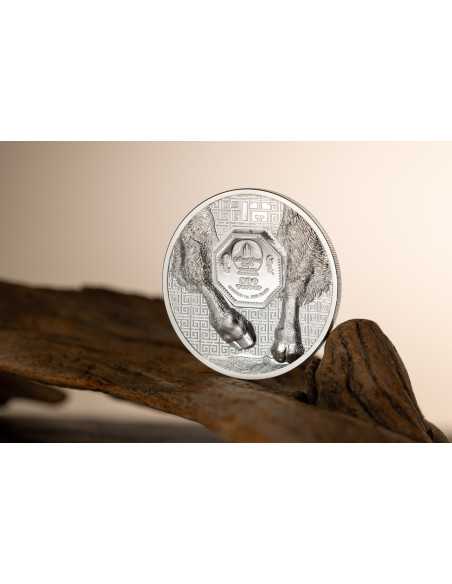BISON Wild Mongolia 1 Oz Silver Coin 500 Togrog Mongolia 2025 - Coins & More - Mongolie