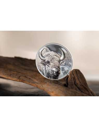 BISON Wild Mongolia 1 Oz Silver Coin 500 Togrog Mongolia 2025 - Coins & More - Mongolie