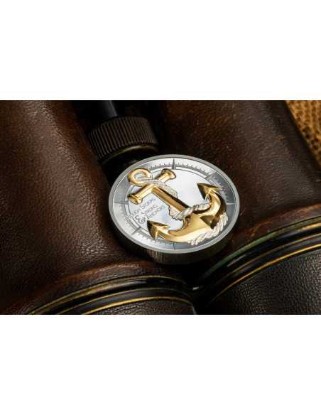 ANCHOR ROUGH STORMS Journey Moneda de Plata de 2 Oz 10$ Islas Cook 2025 - Coins & More - Islas Cook