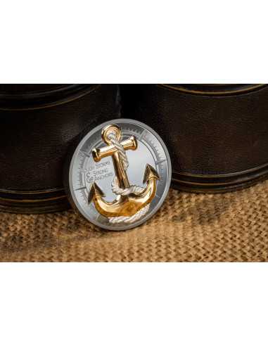 ANCHOR ROUGH STORMS Journey Moneda de Plata de 2 Oz 10$ Islas Cook 2025 - Coins & More - Islas Cook