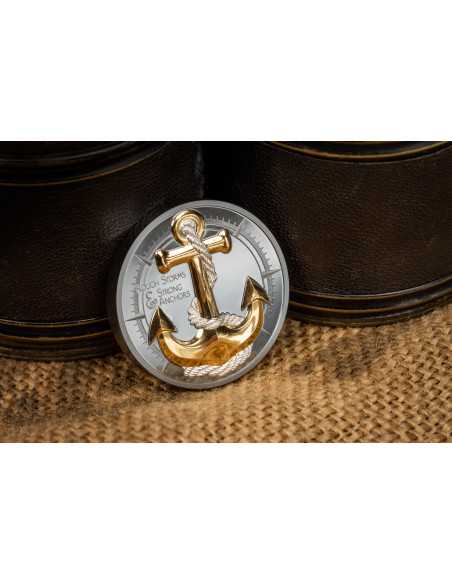 ANCHOR ROUGH STORMS Journey Moneda de Plata de 2 Oz 10$ Islas Cook 2025 - Coins & More - Islas Cook