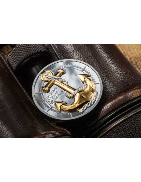ANCHOR ROUGH STORMS Journey Moneda de Plata de 2 Oz 10$ Islas Cook 2025 - Coins & More - Islas Cook