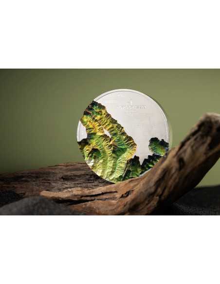 HAWAII Topography 1 Kg Kilo Silver Coin 100$ Cook Islands 2025 - Coins & More - Cook Islands