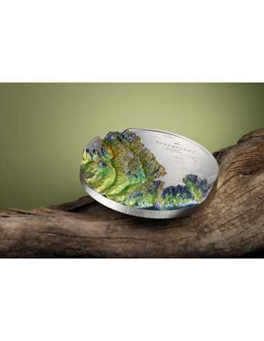 HAWAII Topografía 1 Kg Kilo Moneda de Plata 100$ Islas Cook 2025 - Coins & More - Islas Cook