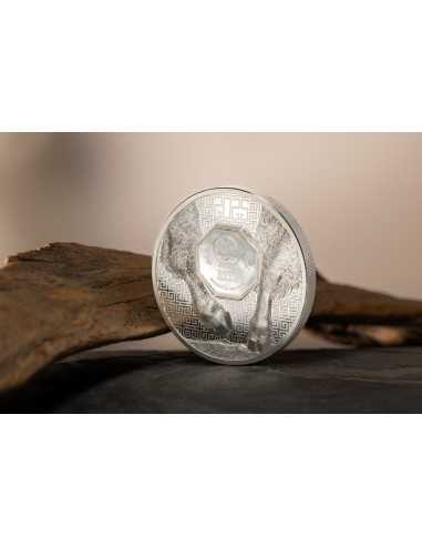 BISON Wild Mongolia 3 Oz Silver Coin 2000 Togrog Mongolia 2025 - Coins & More - Mongolie