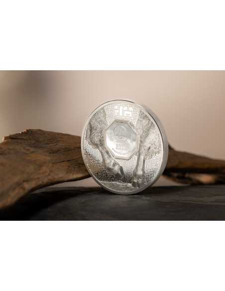 BISON Wild Mongolia 3 Oz Silver Coin 2000 Togrog Mongolia 2025 - Coins & More - Mongolie
