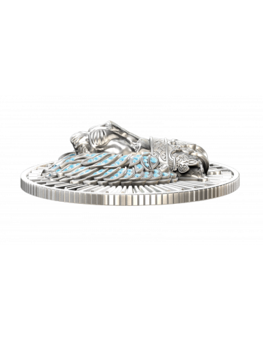 ROI DE LA JUNGLE Pièce de 2 oz en argent imprimée en 3D 10000 Francs Tchad 2025 - Coins & More - Tchad