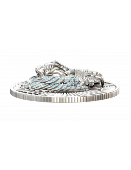 ROI DE LA JUNGLE Pièce de 2 oz en argent imprimée en 3D 10000 Francs Tchad 2025 - Coins & More - Tchad