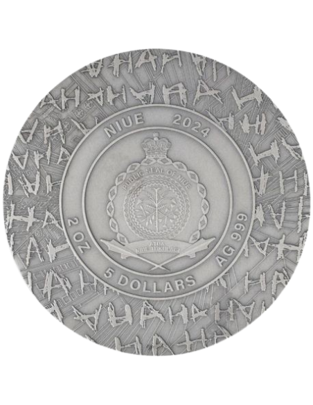 THE JOKER Moneta d'Argento da 2 Oz 5$ Niue 2024 - Coins & More - Niue