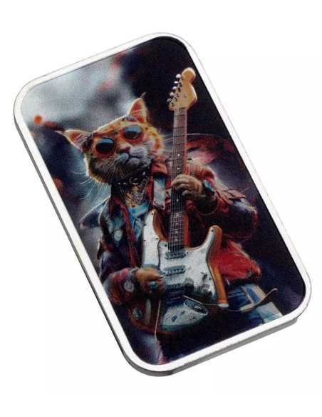 JIMMY Human Cats Premium Silver Cast Bar 1 Oz Silver - Coins & More - Plata