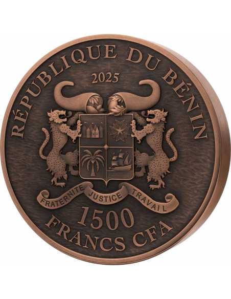 SNAKE Edition Signature Cuivre 1 Kg Kilo Kupfermünze 1500 Francs Benin 2025 - Coins & More - Afrika