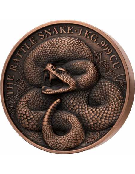 SNAKE Edition Signature Cuivre 1 Kg Kilo Kupfermünze 1500 Francs Benin 2025 - Coins & More - Afrika
