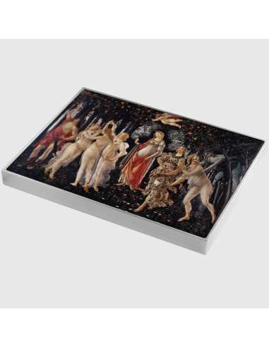 PRIMAVERA von Sandro Botticelli koloriert 2,5 Oz Silber & 120g Kupfer Münze 10000 Francs Tschad 2024 - Coins & More - Tschad