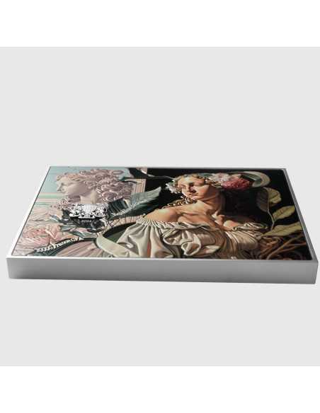 PRIMAVERA de Sandro Botticelli Pièce de monnaie colorée en argent de 2,5 oz et en cuivre de 120 g 10000 Francs Tchad 2024 - C...